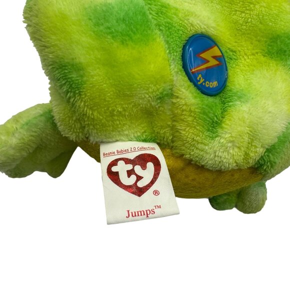 Ty Beanie Babies 2.0 Jumps Frog Plush Toy Online Play Code Unused - Picture 5 of 5